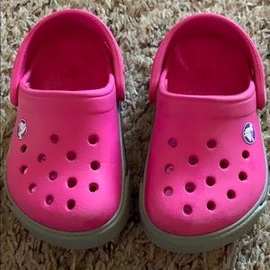 Baby Girl Crocs - size 4/5 EUC